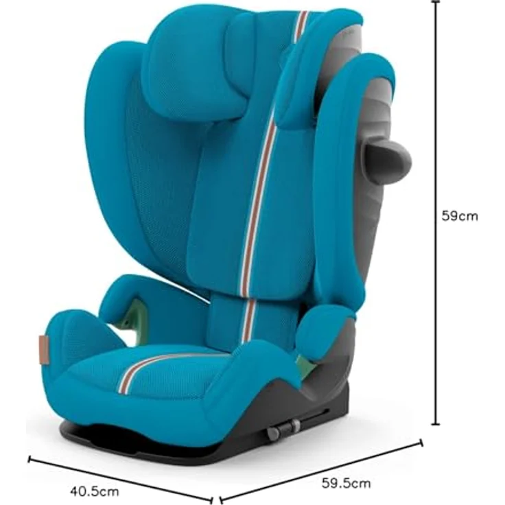 Cybex Solution G i-Fix Plus, Kindersitz für 15 bis 36 kg, Neigungsverstellung, Beach Blue – Bild 8