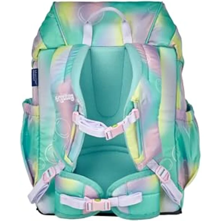Ergobag Mini Kindergartenrucksack, ergonomische Tasche für A4 Unterlagen, mehrfarbig mit Reflektoren und Fläschchenfach – Bild 6