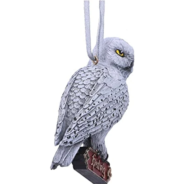 Nemesis Now Harry Potter Christbaumanhänger Hedwig, handgemalt aus feinstem Harz, Sammelfigur in Geschenkverpackung (6) – Bild 5