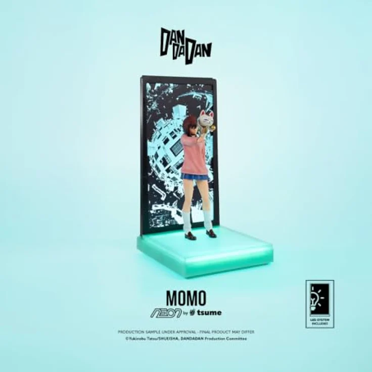 Tsume Dandadan Neon Figur 1/9 Momo, 25 cm Statue mit USB-C Daisy-Chain Ausgang und Stromanschluss – Bild 3