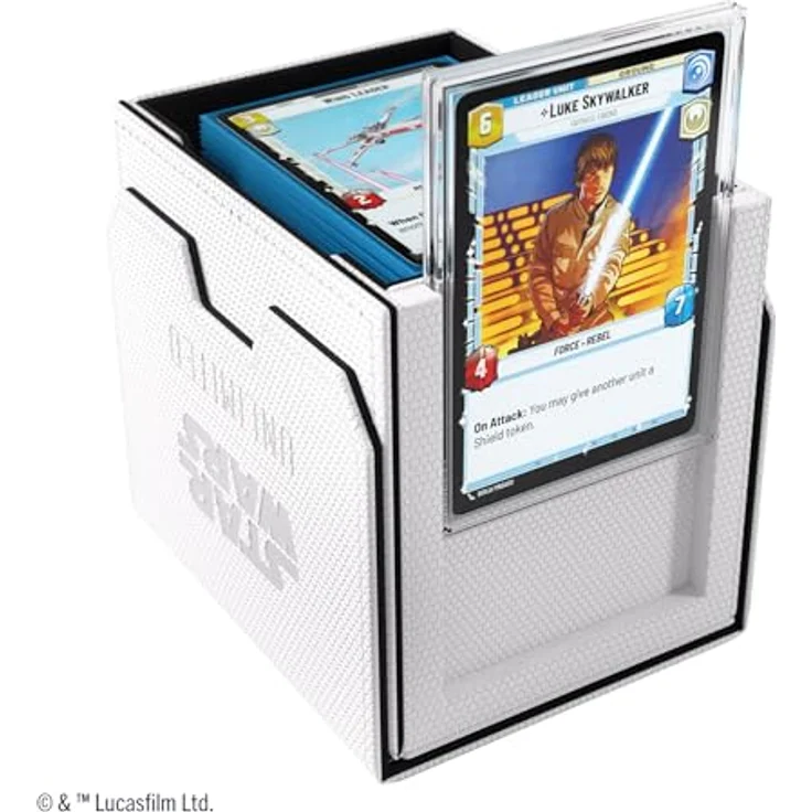 Gamegenic Star Wars: Unlimited Deck Pod (White/Black) - Aufbewahrungsbox für bis zu 60 doppelt gesleevte Karten – Bild 3