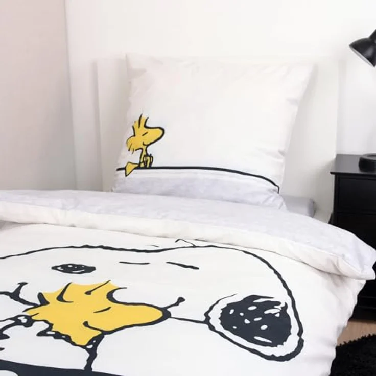 Herding Bettwäsche Peanuts, Snoopy, Kopfkissenbezug 80 x 80 cm mit Wende-Motiv, Bettbezug 135 x 200 cm, Mit Reißverschluss, 100% Baumwolle/Renforcé – Bild 5