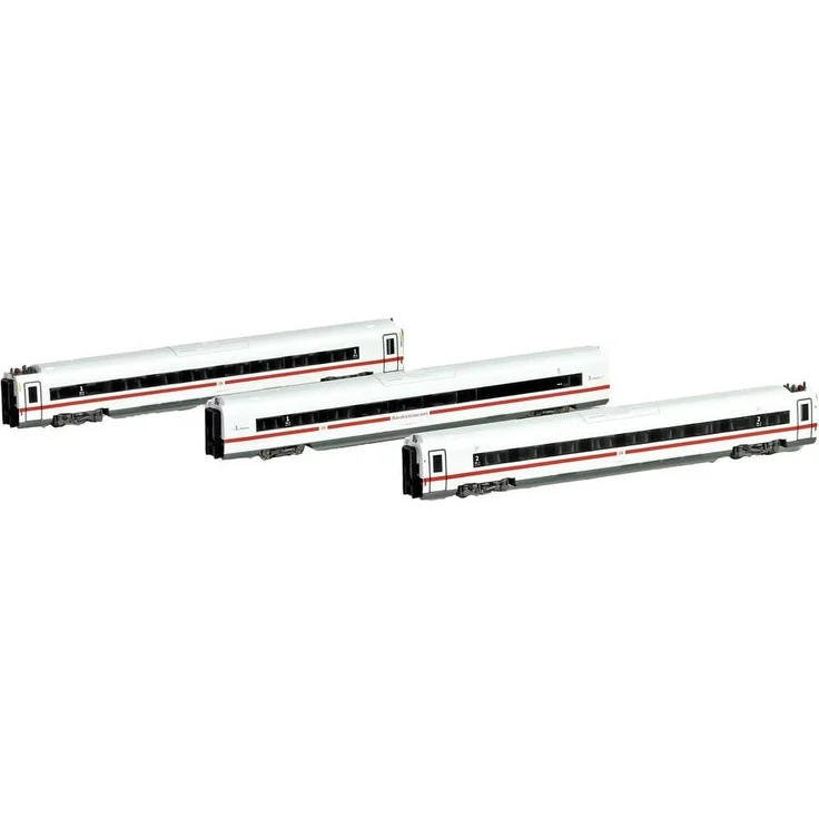 Hobbytrain ICE 4 BR412 DB AG Klimaschützer 3-tlg. Ergänzung (Spur N), grün/rot streifig – Bild 1