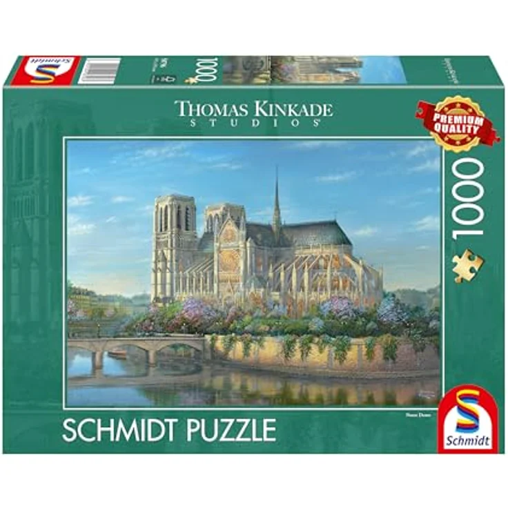 Schmidt Spiele 58796 Notre Dame Puzzle, 1000 Teile im Format 69,3 x 49,3 cm, Premium Qualität mit individueller Formenvielfalt und perfekt passgenauen Teilen – Bild 2