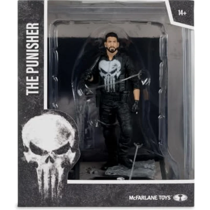 McFarlane Toys Marvel Studios Statue 1/10 The Punisher, detailgetreue Figur mit Umgebungsbasis und Sammelkarte, 16 cm – Bild 7