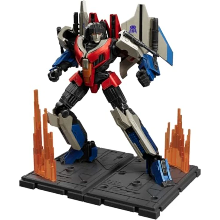 Dickie Blokees Transformers Starscream Bausatz, bewegliche Figur mit 20 Gelenken und beleuchteten Augen, 87 Teile, 12,6 cm – Bild 6