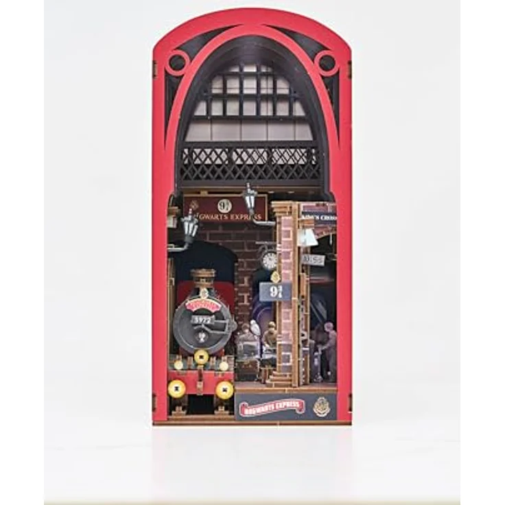 Revell Tiny Adventures - Harry Potter Hogwarts Express, 3D-Puzzle Holzbausatz mit LED Ambientebeleuchtung und hochwertigem Detaildruck – Bild 5