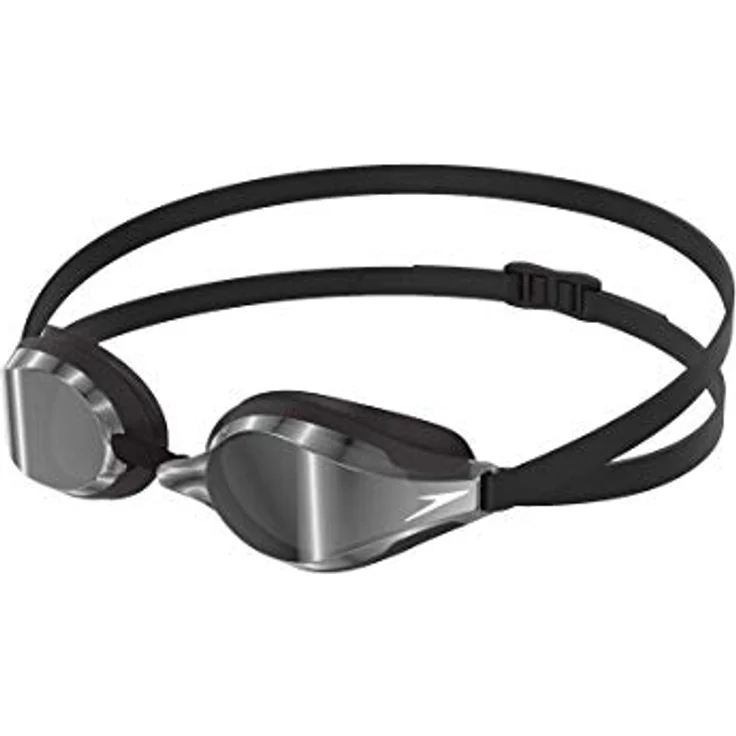 Speedo Fastskin Speedsocket 2 Schwimmbrille, bequeme Passform, Anti-Fog-Gläser, schwarz und silber, Erwachsene Unisex Größe – Bild 1
