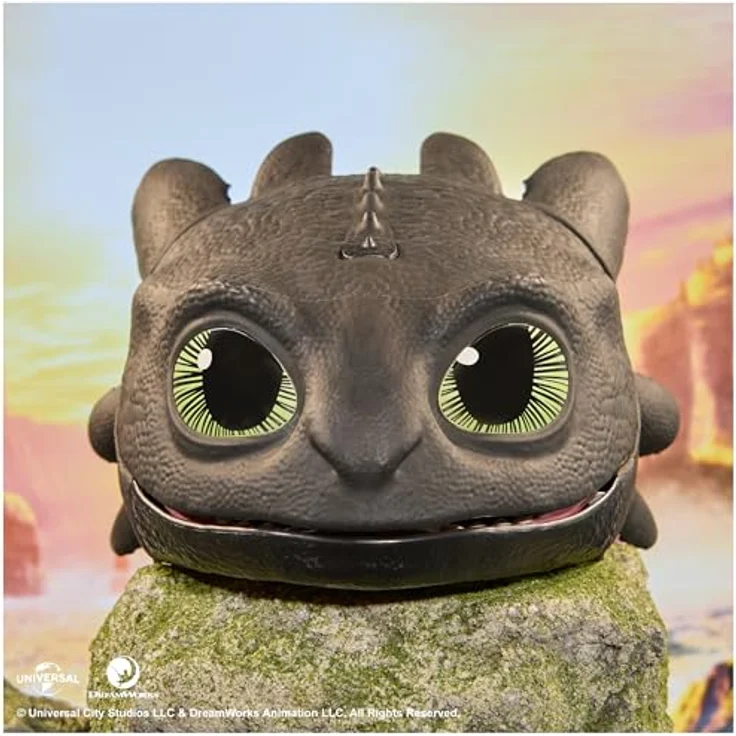 Dreamworks Dragons Interaktive Drachenmaske mit Lichtern und Sounds, inkl. Plasma-Nebel-Funktion – Bild 5