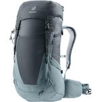 Deuter Futura Wanderrucksack, Aircomfort System, Active Comfort Fit, große Frontöffnung, grau