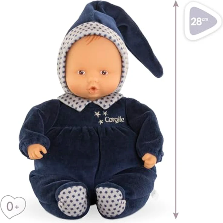 Corolle Babypuppe Babipouce Marine Rêves d'Étoiles, Kuschelpuppe 28cm mit Vanilleduft, blau, waschbar – Bild 2