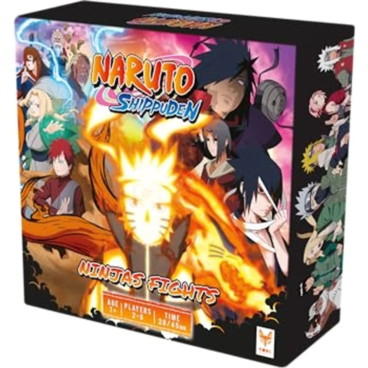 TOPI GAMES Naruto Kartenspiel Ninjas Fights *Englische Version* Sammelkarten für strategische Kämpfe und Missionen, 2-6 Spieler, ab 7 Jahren, Englisch. – Bild 1