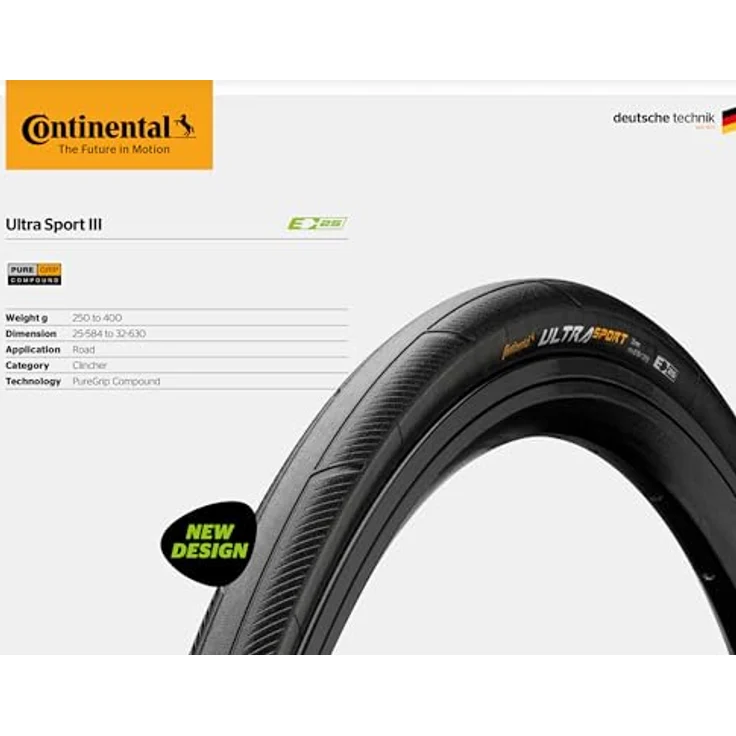 Continental Ultra Sport III - Faltreifen - 700x23C Zoll - Schwarz. – Bild 5