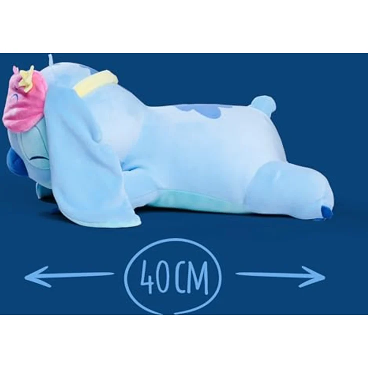 Simba Disney Snuglets Wellbeing Plüschfigur Stitch liegend 40 cm mit Schlafmaske und Zusatzgewicht 1500 g, geeignet ab den ersten Lebensmonaten – Bild 4
