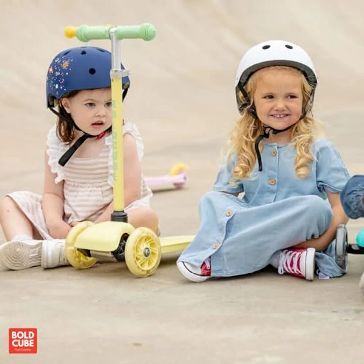 BOLDCUBE Teeny 3-Rad-Tretroller, verstellbarer Lenker, blinkende Räder, geeignet für 2-6 Jahre – Bild 7