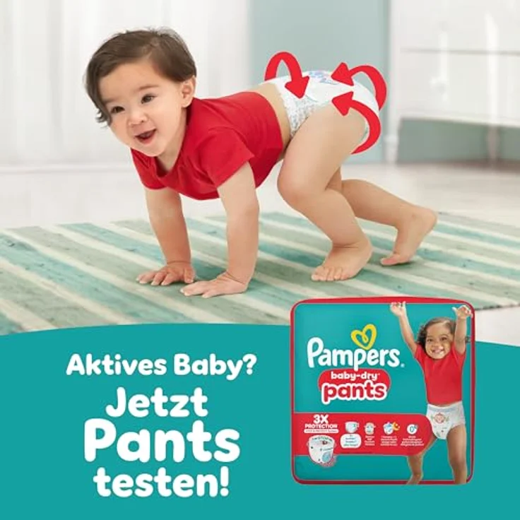 Pampers Baby-Dry Größe 7, 132 Windeln, 15kg+, 12 Stunden Auslaufschutz, dermatologisch getestet – Bild 11