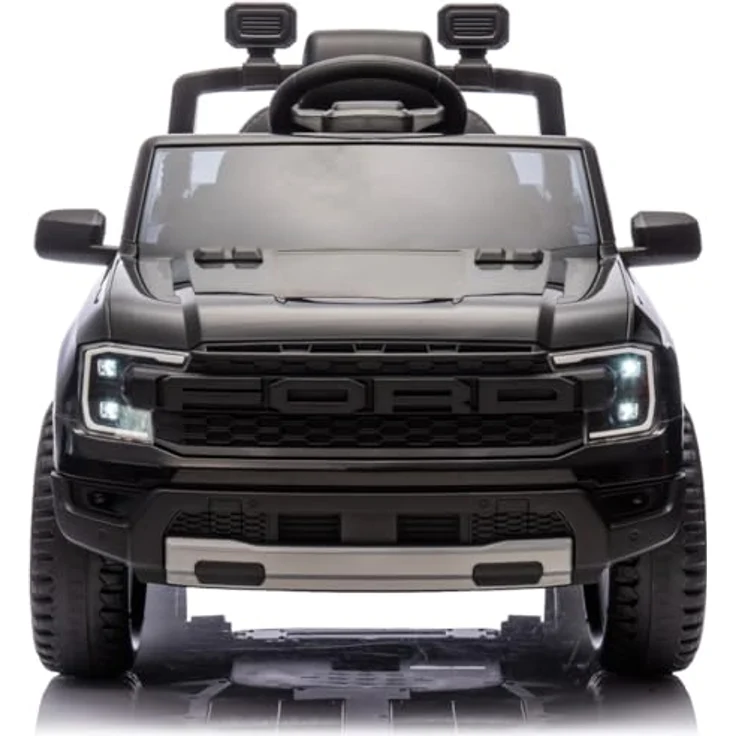 Sun Baby Ford Raptor Kinder Elektroauto, SUV mit 12V Akku, Fernbedienung, MP3 Sound, ab 3 Jahren, schwarz – Bild 7