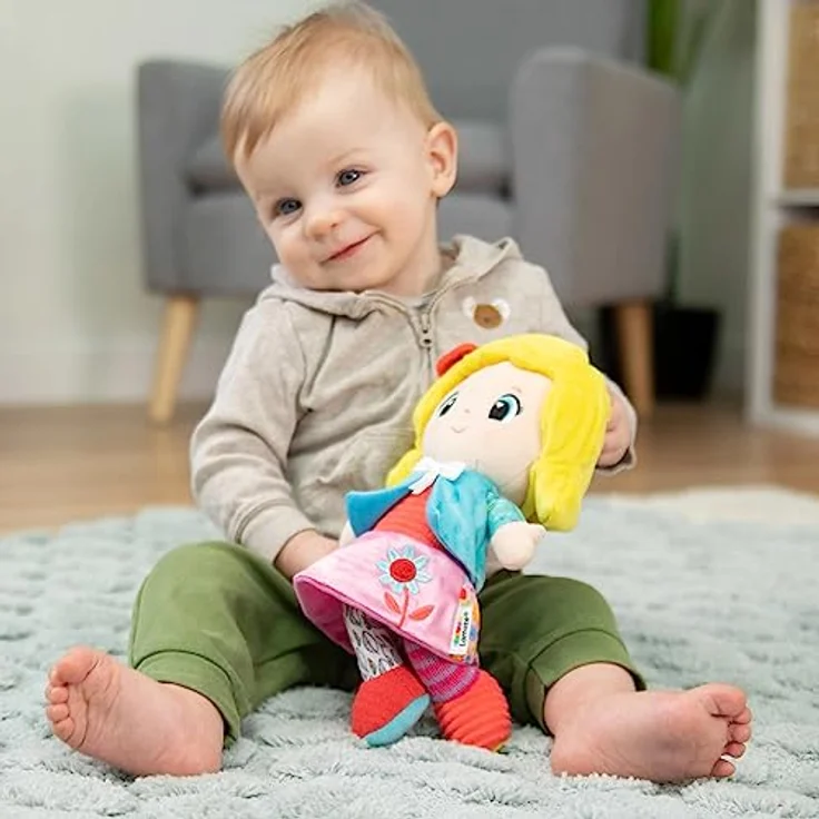 Lamaze - Meine Freundin Olivia, Kuscheltier mit rasselnder Blumenhand – Bild 2