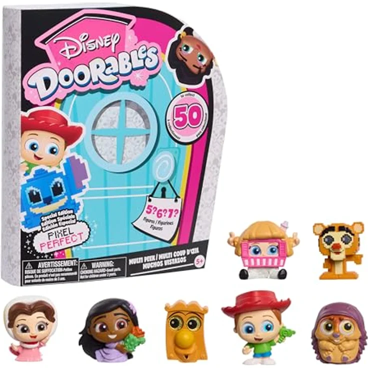 Just Play Disney Doorables Pixel Perfect Multi Peek Sammelfiguren, 3,8 cm groß, Überraschung hinter jeder Tür, Kinderspielzeug ab 5 Jahren – Bild 1