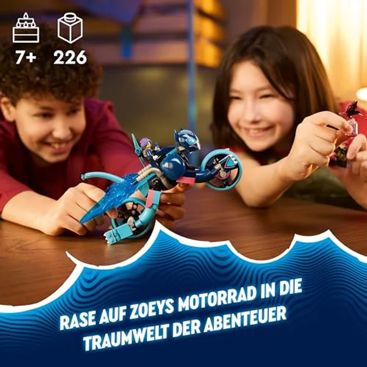 LEGO DREAMZzz 2-in-1 Zoeys Katzenmotorrad, Fantasie-Spielset für Kinder ab 7 Jahren, mit drehbaren Rädern und Minifiguren - Preisvergleich – Bild 2