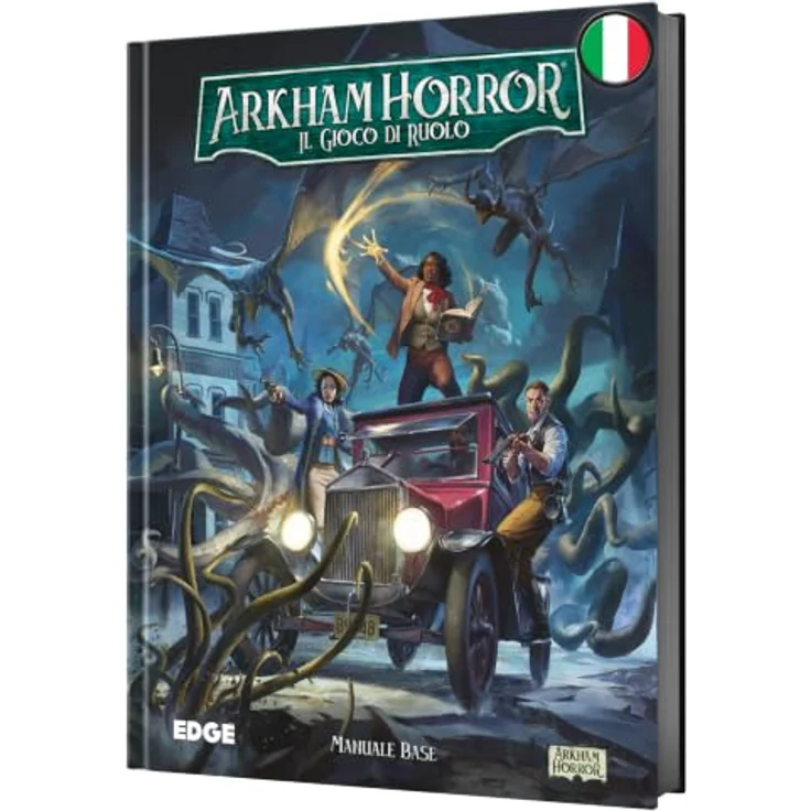 Asmodee Arkham Horror: Das Rollenspiel - Grundhandbuch, Regelwerk für 2-6 Spieler, 14+ Jahre, inklusive Charaktererstellung und Spielmechaniken in italienischer Sprache – Bild 1