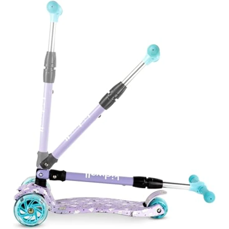 COIL VENTO Dreiradscooter Kinderroller, Tretroller mit ABEC-7-Lager, 3-stufiger Lenkradverstellung und LED-Rädern – Bild 6