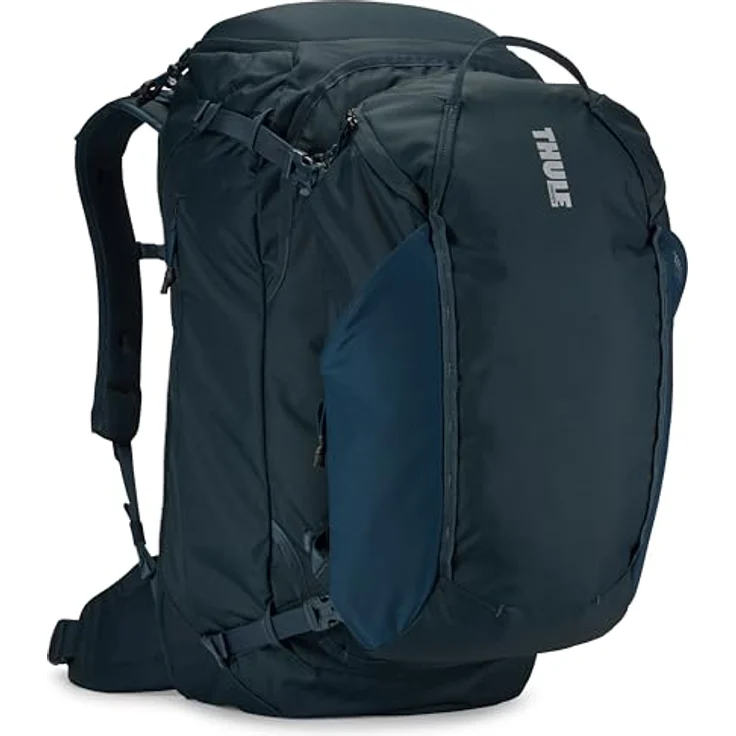 Thule Trekkingrucksack Landmark Travel 60L für Frauen, strapazierfähiger Rucksack aus 420D Dobby Polyester, anpassbare Passform – Bild 1