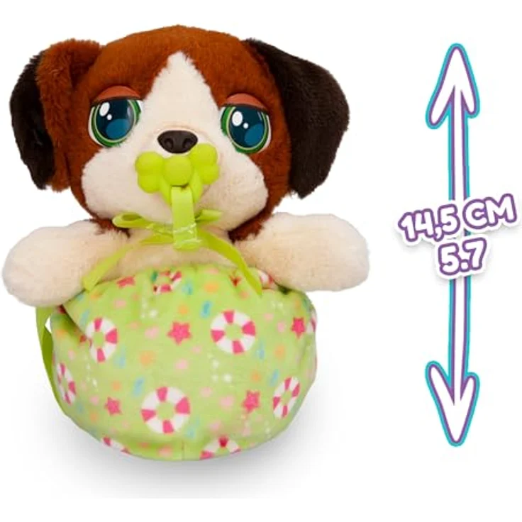 BABY PAWS Mini Paws Baby Beagle, Interaktiver Babyhund zum Herumtragen in praktischem Tragebeutel - Empfohlen für Kinder ab 3 Jahren – Bild 5