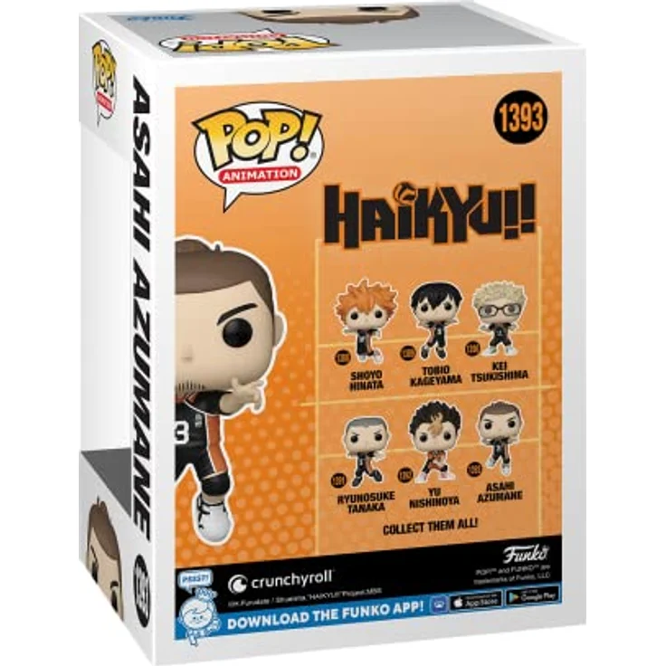 Funko Pop! Animation: Haikyu - Asahi - Vinyl-Sammelfigur, ca. 9,5 cm, hochwertiges Vinyl, ideales Geschenk für Haikyu! Fans, Sammlerstück für Kinder und Erwachsene – Bild 3