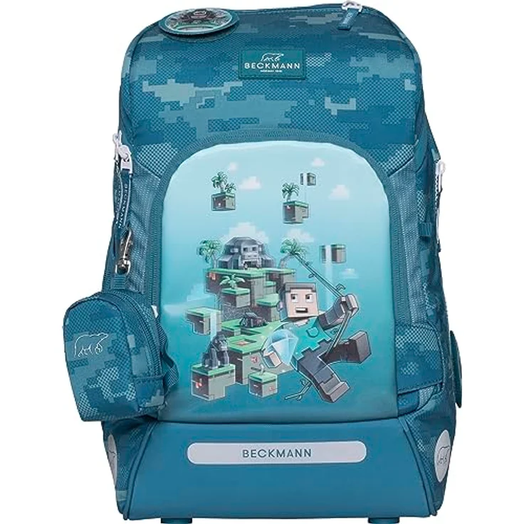 Beckmann Schulranzen-Set Active Air FLX Jungle Game, 6-teilig, Grundschule, inkl. Regenüberzug, 20-25L, Green, ergonomisch, norwegische Qualität, 4 Jahre Garantie – Bild 2
