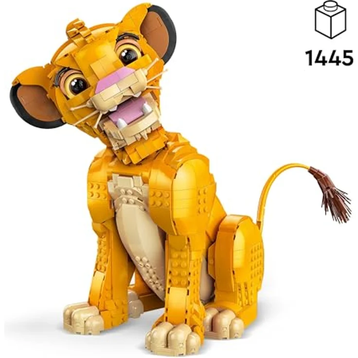 LEGO Disney Simba, der Junge König der Löwen Bauspielzeug - Entspannende Aktivität für Erwachsene, Geschenkidee für Filmfans, 43247 - Preisvergleich – Bild 2