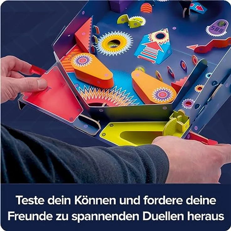 FRANZIS 67210 - Retro Flipper Adventskalender, In 24 Tagen zum eigenen, voll funktionsfähigen Flipper-Automaten, plastikfrei, für Kinder ab 8 Jahren – Bild 4