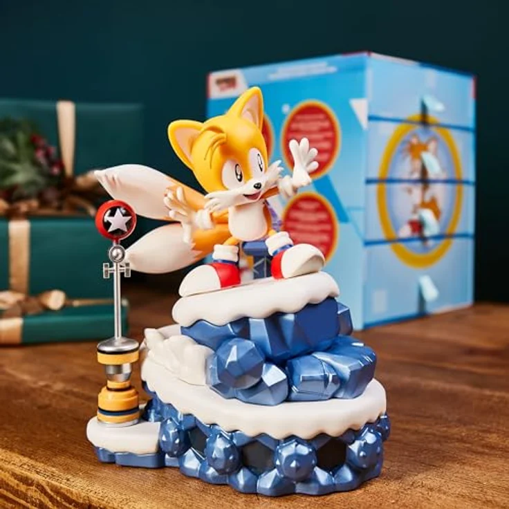 CC Countdown Characters von Numskull 2023 Sonic the Hedgehog Tails Sammlerfigur - Offizielle SEGA-Merchandise - Zusammenbaubare Adventskalenderstatue – Bild 5