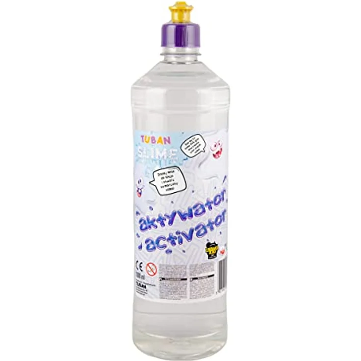 TUBAN Aktivator für Slime – Slime Magic, Lösung für PVA-Kleber, 1000 ml, sicher für Kinder, schadstofffrei, hergestellt in der EU – Bild 1