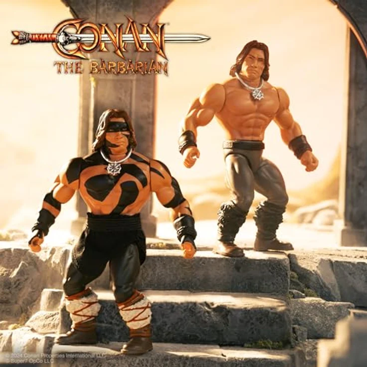 Super7 Conan der Barbar 1982 Vintage Collection Actionfigur, Wave 1 Conan Warpaint, 14 cm mit Zubehör – Bild 5