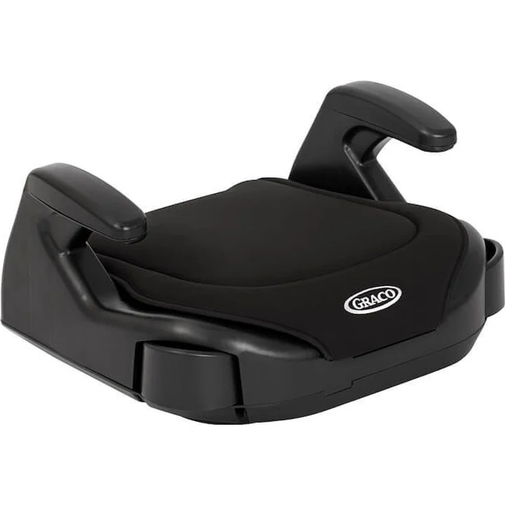 Graco Booster Basic R129 Autokindersitz, leicht und mit ausziehbaren Becherhaltern, blau – Bild 1