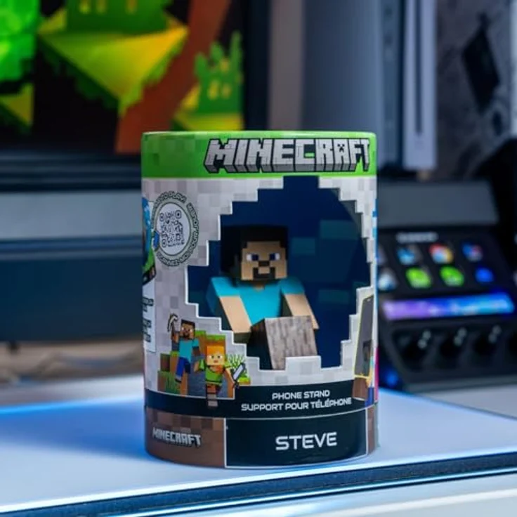 exquisite gaming Minecraft Steve Mini-Kabelmann, detailreiche Sammelfigur für Ear-Bud und Smartphones, flexibel einsetzbar – Bild 5