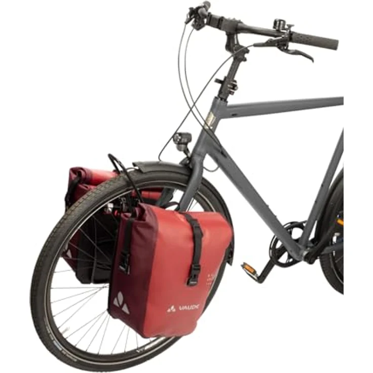 VAUDE Aqua Front (Rec), Kinderfahrradtasche mit geräumigem Hauptfach, wasserdichtem Wickelverschluss, und abnehmbarem Schultergurt – Bild 5
