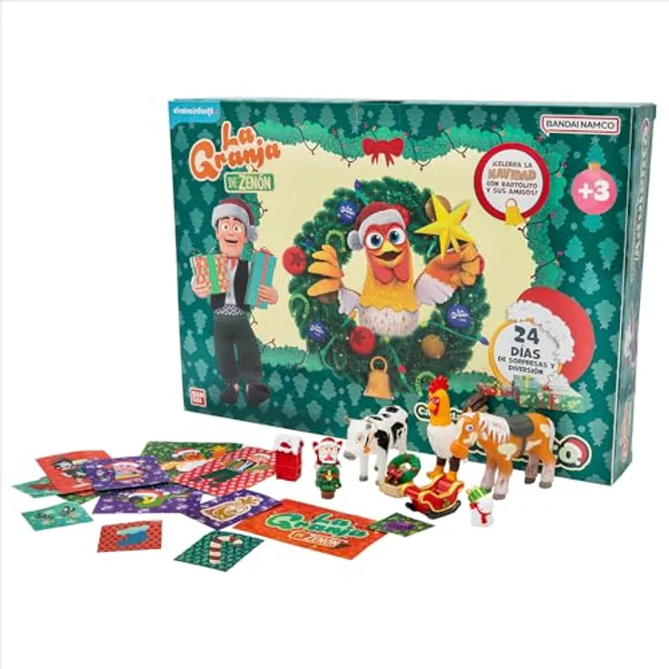 Bandai Zeno Farm Adventskalender TO86010, mit 24 Überraschungen, Spielzeug und Minifiguren, für Jungen und Mädchen