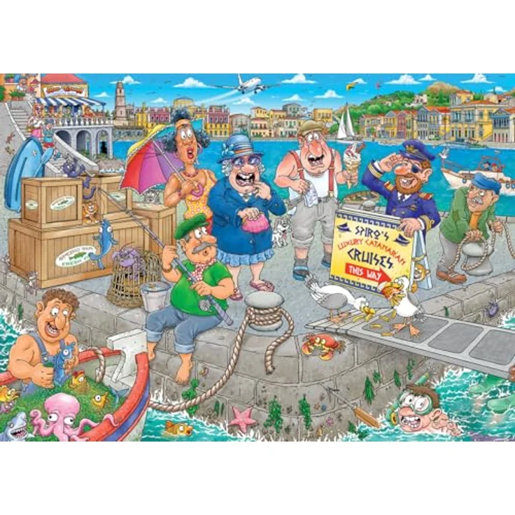 Wasgij Original 47, Bootschaos - 1000 Teile Puzzle, einzigartiges Konzept für Erwachsene, 68 x 49 cm – Bild 5