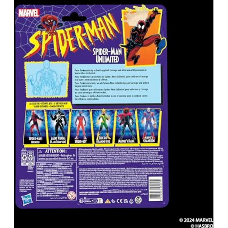 Hasbro Marvel Legends Spider-Man Unlimited, 15 cm Actionfigur mit beweglichem Kopf und 4 austauschbaren Händen – Bild 10