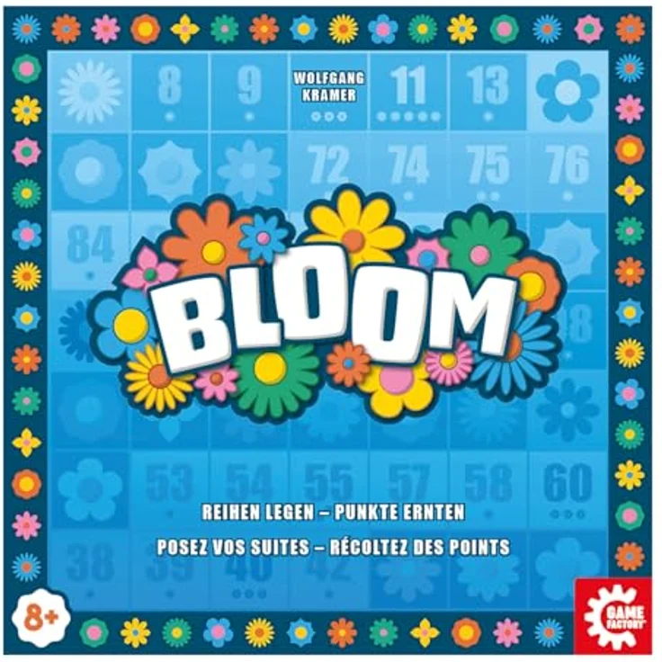 Game Factory 646078 Bloom, Legespiel mit Zahlen, Familienspiel ab 8 Jahren, für 2-5 Spieler, Gesellschaftsspiel, Brettspiel – Bild 5