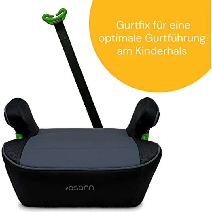 Osann Junior Isofix Gurtfix i-Size Sitzerhöhung (126-150 cm) - Pixel Black – Bild 4