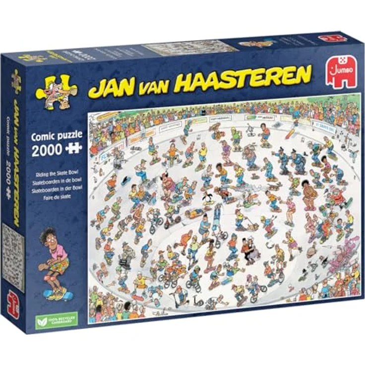 Jumbo 1110100324 Puzzle, blau/lila, 2000 Teile, umweltfreundlich, Hoogte: 2mm – Bild 1