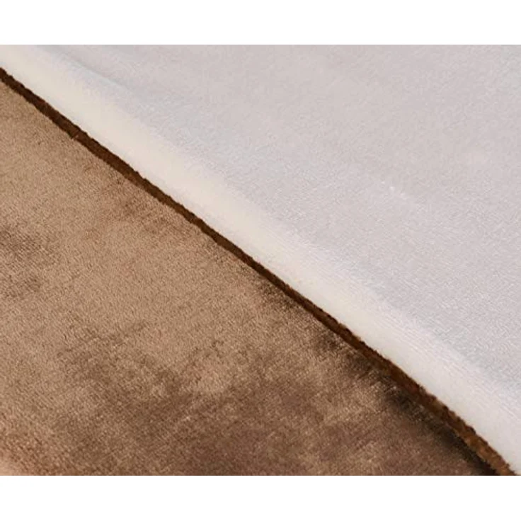 Gözze - Wendebettwäsche, Cashmere-Feeling, Bettbezug: 135 x 200 cm, Kissenbezug: 80 x 80 cm, Mikrofaser - Taupe/Wollweiß – Bild 3