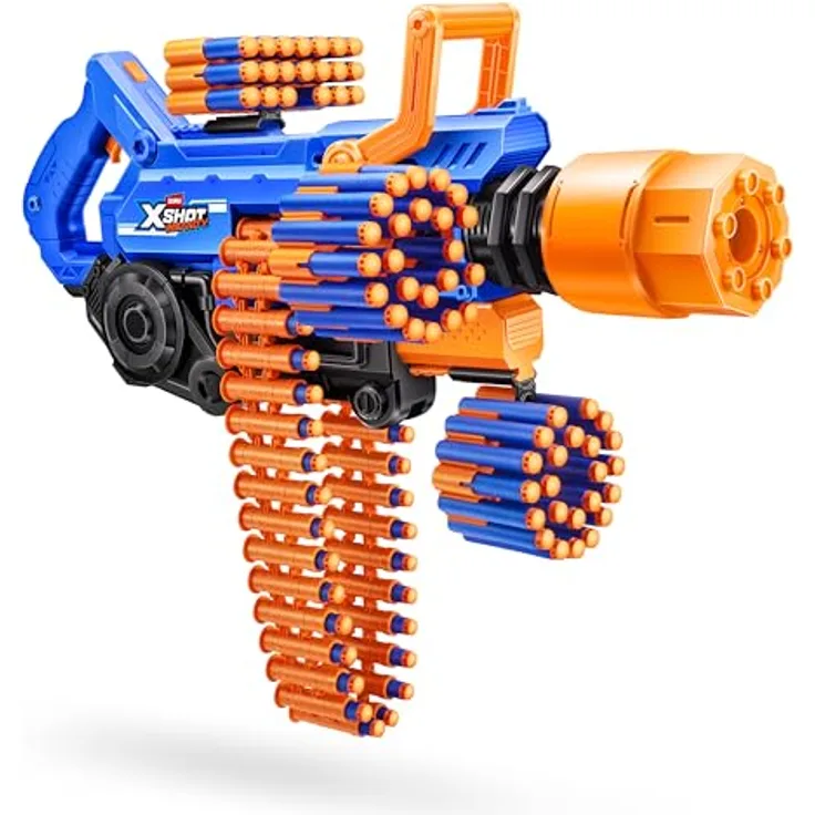 Zuru XSHOT Insanity Blaster Smoke N Barrel, Blaster mit Darts für Kinder ab 8 Jahren, robustes Design für Innen- und Außenbereich