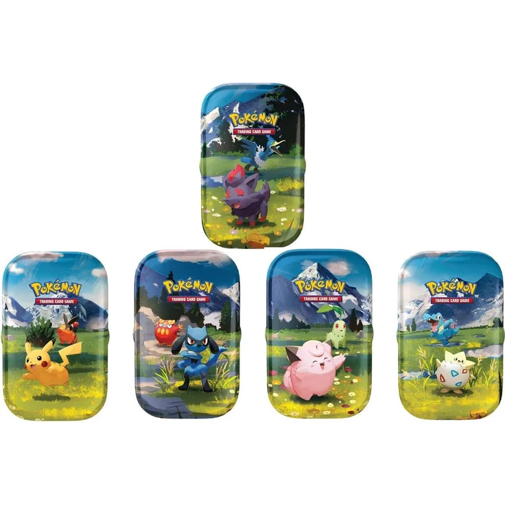 The Pokemon Company Pokemon - Mega Evolution - Ascended Heroes Mini Tin - 2 Booster Packs, 1 Sticker Sheet, 1 Art Card, random design