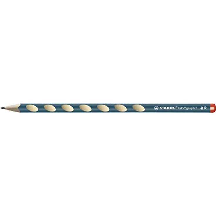 STABILO EASYgraph S R, Ergonomischer Dreikant-Bleistift HB petrol, 2er Blister – Bild 2