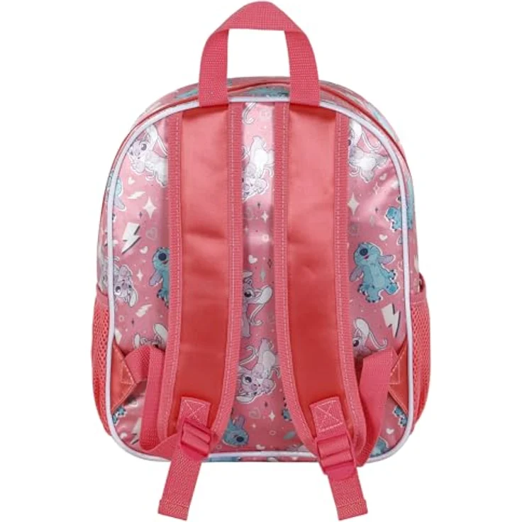 Disney Lilo und Stitch Thing-Kleiner 3D Rucksack, Rosa, 26 x 31 cm, Kapazität 8,5 L, Vorschulrucksack mit 3D-Frontrelief – Bild 3