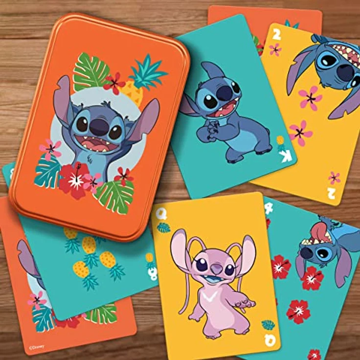Paladone Lilo & Stitch Spielkarten, 54 Stück, mit Metallbox, offizielles Disney-Lizenzprodukt – Bild 2